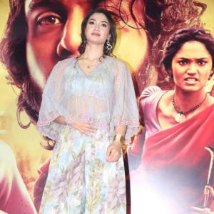 Actress Reshmi Stuns in Floral Lehenga at Movie Event Appearance