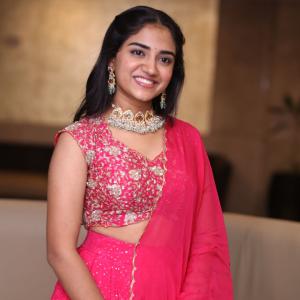 Malavika Manoj in Traditional Pink Outfit – Elegant Jewelry & Graceful Style