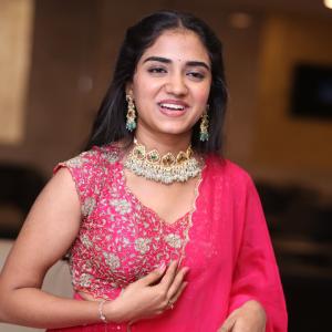 Malavika Manoj in Traditional Pink Outfit – Elegant Jewelry & Graceful Style