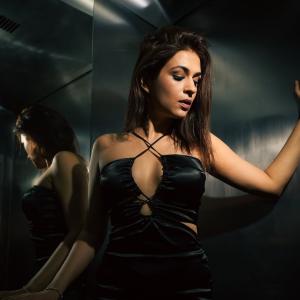 Shraddha Das Stunning in Black Satin Dress - Elegant Fashion Look