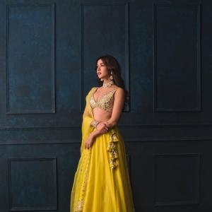 Sonal Chauhan in Yellow Lehenga Choli - Elegant Traditional Outfit