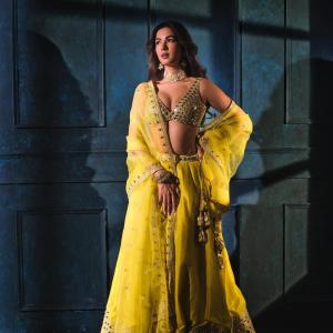 Sonal Chauhan in Yellow Lehenga Choli - Elegant Traditional Outfit