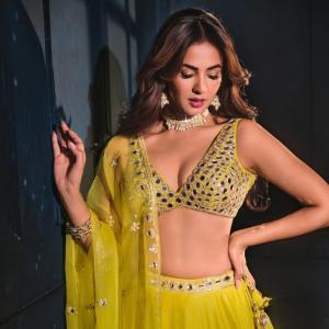 Sonal Chauhan in Yellow Lehenga Choli - Elegant Traditional Outfit