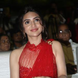 Sreeleela Radiates Grace in Red Gown at Star-Studded Event