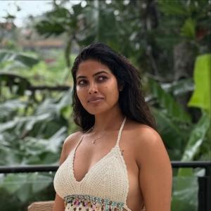 Divi  in Crochet Top and Green Skirt | Stunning Outdoor Look