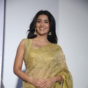 Rashi Singh in an Elegant Yellow Saree with Traditional Accessories | Stylish Fashion