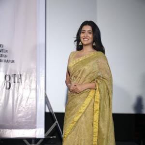 Rashi Singh in an Elegant Yellow Saree with Traditional Accessories | Stylish Fashion
