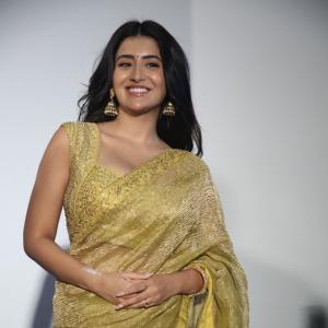 Rashi Singh in an Elegant Yellow Saree with Traditional Accessories | Stylish Fashion