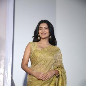 Rashi Singh in an Elegant Yellow Saree with Traditional Accessories | Stylish Fashion