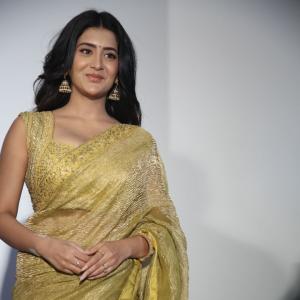 Rashi Singh in an Elegant Yellow Saree with Traditional Accessories | Stylish Fashion