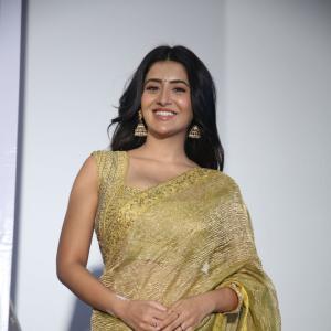 Rashi Singh in an Elegant Yellow Saree with Traditional Accessories | Stylish Fashion