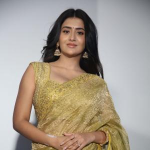 Rashi Singh in an Elegant Yellow Saree with Traditional Accessories | Stylish Fashion
