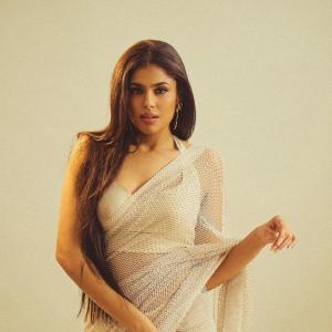 Faria Abdullah Stuns in Shimmery Saree Look: A Perfect Blend of Elegance and Style