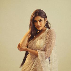 Faria Abdullah Stuns in Shimmery Saree Look: A Perfect Blend of Elegance and Style