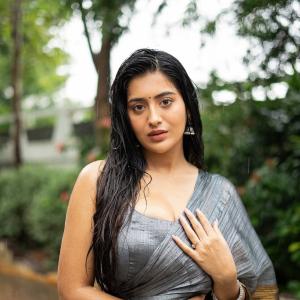 Rashi Singh in Elegant Saree: Rainy Day Photoshoot with Natural Charm