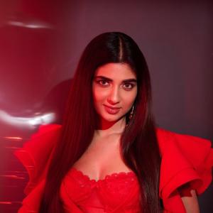 Pragya Nagra Stuns in a Bold Red Ruffled Dress: A Stunning Fashion Moment