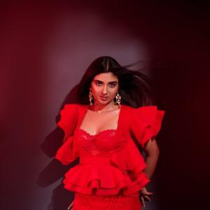Pragya Nagra Stuns in a Bold Red Ruffled Dress: A Stunning Fashion Moment