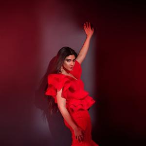 Pragya Nagra Stuns in a Bold Red Ruffled Dress: A Stunning Fashion Moment