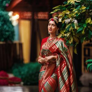 Niharika Konidela in Traditional Saree: A Regal South Indian Beauty