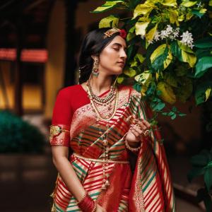 Niharika Konidela in Traditional Saree: A Regal South Indian Beauty