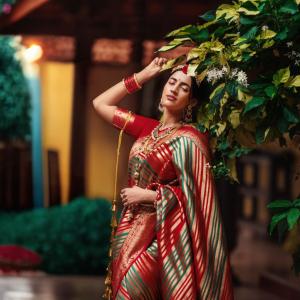 Niharika Konidela in Traditional Saree: A Regal South Indian Beauty