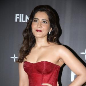 Raashi Khanna Radiates Elegance in Red Gown at Filmfare Glamour & Style Awards South 2025