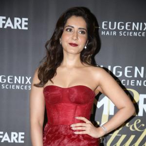 Raashi Khanna Radiates Elegance in Red Gown at Filmfare Glamour & Style Awards South 2025