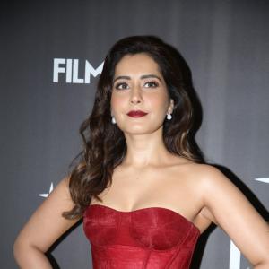 Raashi Khanna Radiates Elegance in Red Gown at Filmfare Glamour & Style Awards South 2025