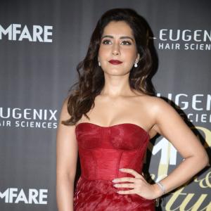 Raashi Khanna Radiates Elegance in Red Gown at Filmfare Glamour & Style Awards South 2025