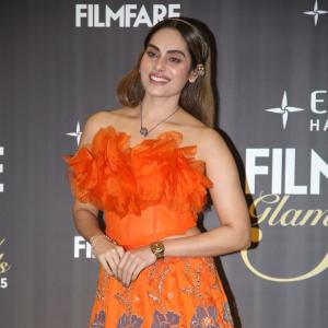 Sruthika Dazzles in Vibrant Orange Floral Gown at Filmfare Glamour & Style Awards South 2025