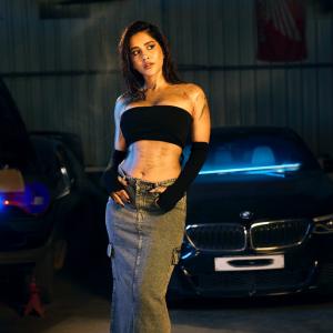 Nabha Natesh Powerful Fashion Statement in a Stylish Industrial Setting