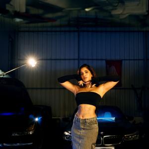 Nabha Natesh Powerful Fashion Statement in a Stylish Industrial Setting