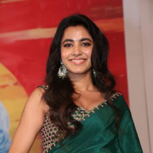 Shivani Nagaram Stuns in Green Saree at Event - Elegant Look