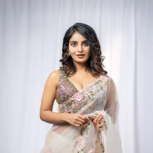 Ananya Nagalla's Elegant Floral Saree Look – A Stylish Fashion Statement