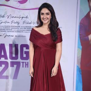 Actress Sridevi in Elegant Maroon Gown at Event Premiere