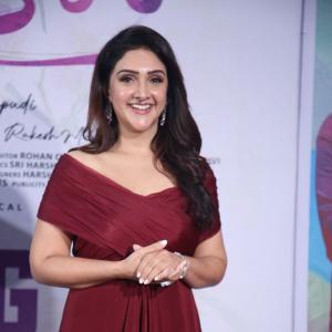 Actress Sridevi in Elegant Maroon Gown at Event Premiere