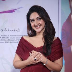 Actress Sridevi in Elegant Maroon Gown at Event Premiere