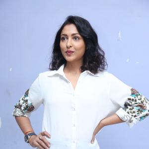 Madhushalini Looks Elegant in White Shirt and Denim | Latest Casual Photoshoot