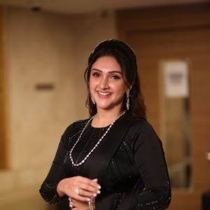 Sridevi Vijaykumar Looks Elegant in Black Saree with Silver Jewelry