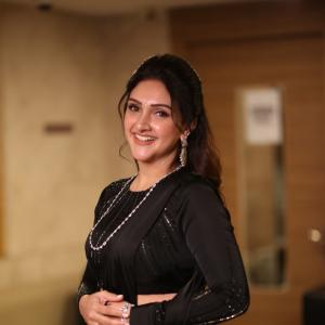Sridevi Vijaykumar Looks Elegant in Black Saree with Silver Jewelry