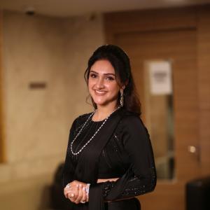 Sridevi Vijaykumar Looks Elegant in Black Saree with Silver Jewelry