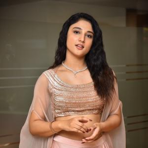 Ritika Nayak Shines in Elegant Pastel Pink Lehenga Look