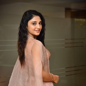 Ritika Nayak Shines in Elegant Pastel Pink Lehenga Look