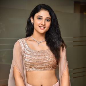 Ritika Nayak Shines in Elegant Pastel Pink Lehenga Look