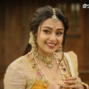 Mokksha in Traditional Lehenga – Elegant Photoshoot by the Water and Garden