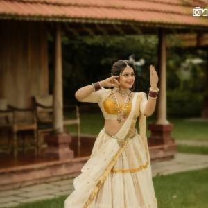 Mokksha in Traditional Lehenga – Elegant Photoshoot by the Water and Garden