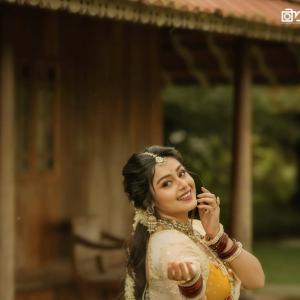 Mokksha in Traditional Lehenga – Elegant Photoshoot by the Water and Garden