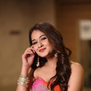 Actress Virti Vaghan Stuns in Colorful Tie-Dye Gown: A Perfect Blend of Elegance and Vibrancy