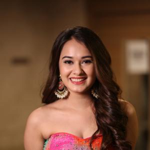 Actress Virti Vaghan Stuns in Colorful Tie-Dye Gown: A Perfect Blend of Elegance and Vibrancy