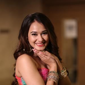 Actress Virti Vaghan Stuns in Colorful Tie-Dye Gown: A Perfect Blend of Elegance and Vibrancy